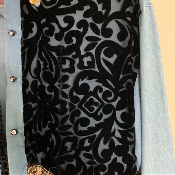 Taylor G. Embellished Denim Jacket - Picture 5 of 6